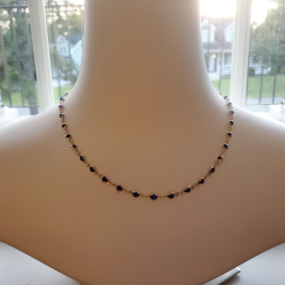 Blue necklace